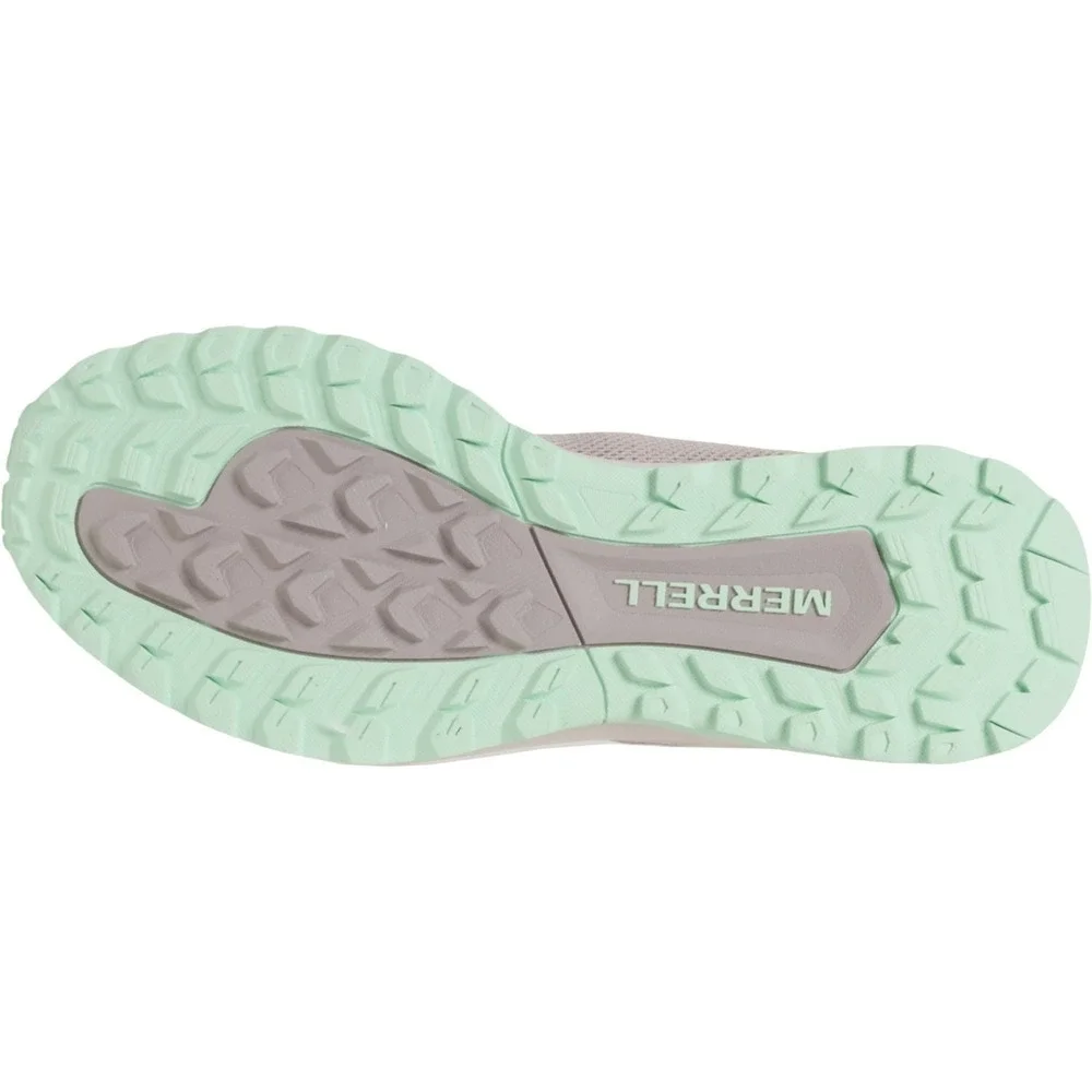 Merrell Fly Strike 2 Trail Running‎ Shoes  Women Sz 9 Light Gray Green Low Top